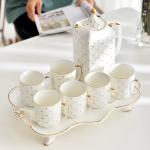 Aurelia Fluted Ceramic Tea & Coffee Service Set (8-Piece)