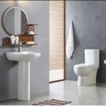 VerveSuite™ Harmony Pedestal Basin & Two-Piece Toilet Suite