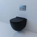 Nocturne™ Obsidian Rimless Wall-Hung Toilet & Concealed Flush System