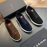 PRADA District Dual-Texture Monochromatic Low-Top Trainer