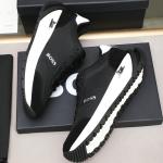 BOSS Men's Titanium Low-Top Mesh & Suede Hybrid Runner