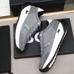 BOSS Men's Titanium Low-Top Mesh & Suede Hybrid Runner