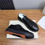 The Meridian Pebble-Grain Bi-Color Low Sneaker
