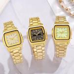 XSVO Square Geometric Gold Quartz Dress Watch Series