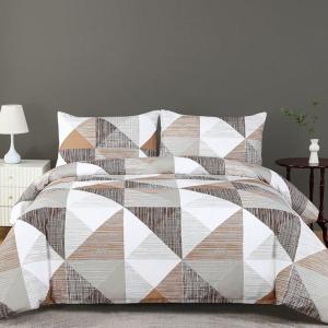 GeoLuxe Textured Prism Duvet Cover & Pillow Sham Set