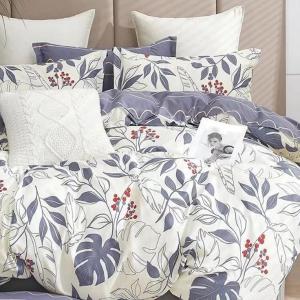 Monstera & Winter Berry Botanical Reversible Duvet Cover Set