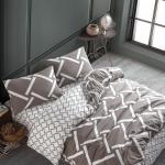 GeoLuxe Lattice & Interlocking Geometric Reversible Duvet Cover Set