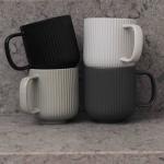 Solstice Earth Stoneware Mug Collection (Set of 4)