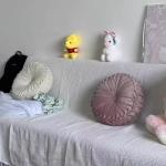 Cozy Blush Sculptural Cushion Trio (3-Piece Accent Pillow Set)