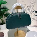 Aveline Pebble-Grain Bowling Satchel