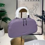 Aveline Pebble-Grain Bowling Satchel