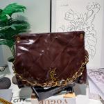 Monogram Quilted Gloss Shoulder Clutch