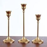 The Elegance Trio-Graduated Brass Taper Holders