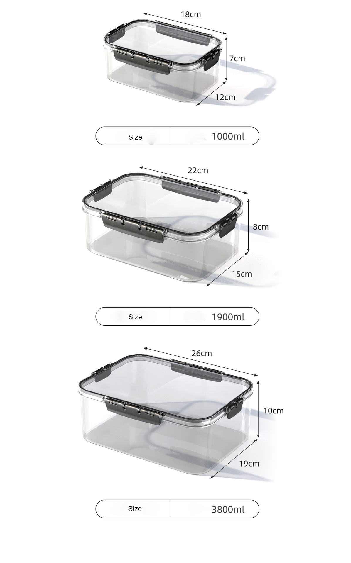 FOOD PRESERVATION BOX 3 SET - 1C - GHC 35